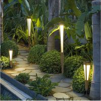 Lanai Teak Wood Torch Solar Lantern