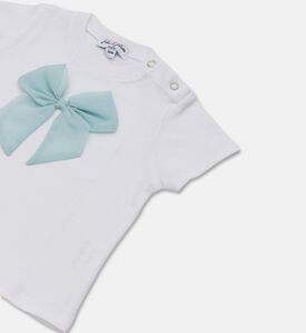 Jules & Juliette Paris Cotton Bow-appliqu&eacute; T-shirt, Packshot View