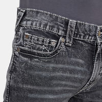 Washed 5-pockets Denim Pants