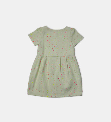 Fluo-dot Short-sleeve Dress