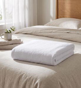 Home Deco and More Waterproof Mattress Protector, White, 100x200x30-cm, Packshot View