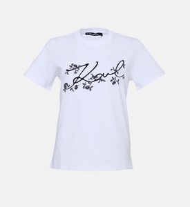 سويت شيرت بياقة دائرية وطبعة