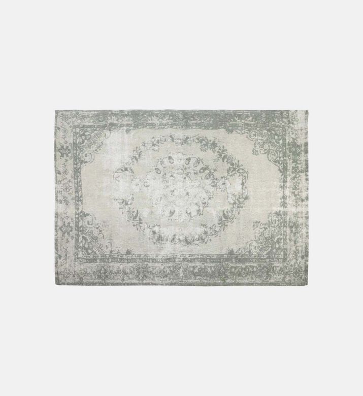 Light and Living Durla Cotton Rectangular Carpet, Green, Packshot View