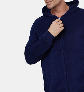 سويت شيرت قطن بغطاء رأس بسحاب