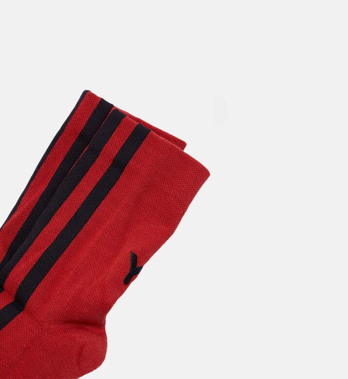 Stripe-embroidery Socks