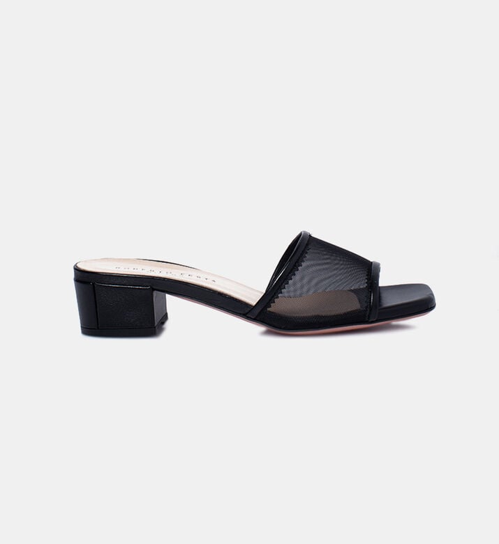 Mesh Heels Sandals
