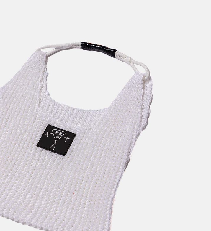 Open-knit Top Handle Bag