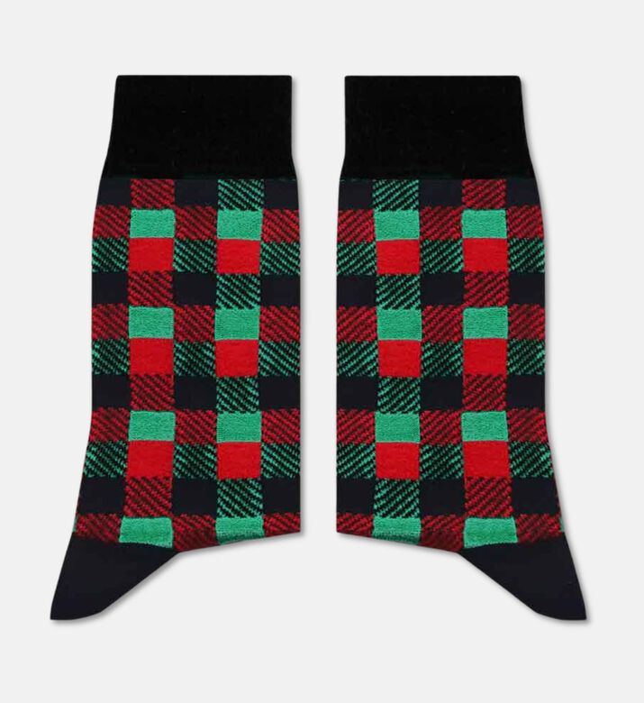 Sikasok Checkered Mix Long Women Socks, Packshot View