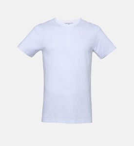 قميص داخلي قطني أساسي بأكمام قصيرة