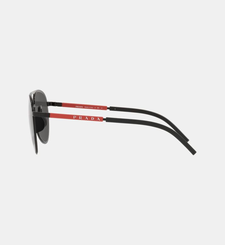 Pilot Shape Stripe Design Sunglasses 59