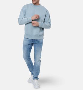 Etudes Tonal Logo Ribbed Sweatshirt, Model View