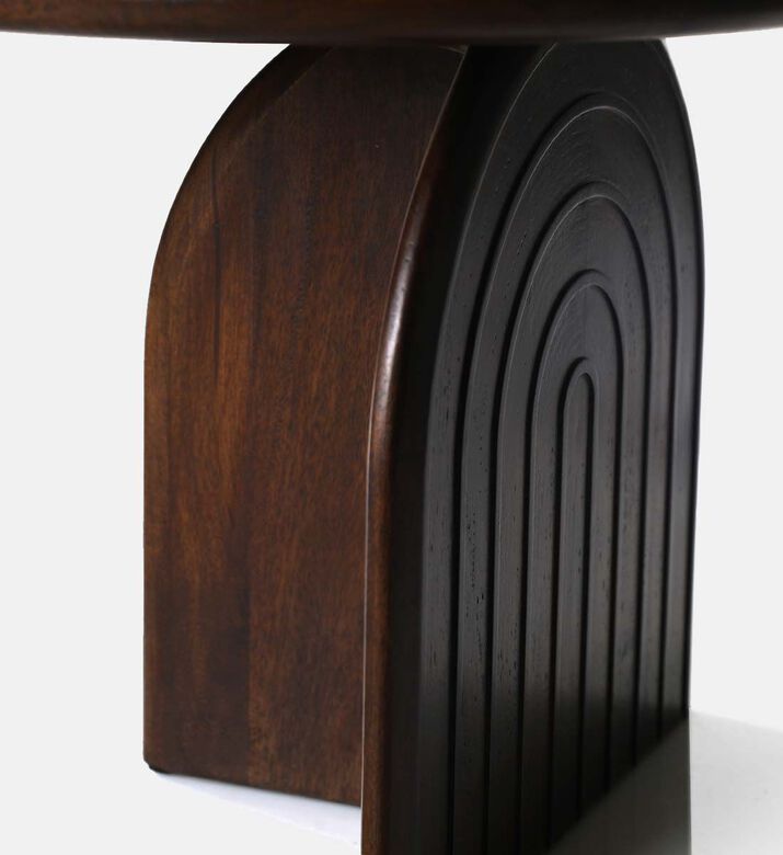 Home Deco and More Pillar Mango Wood Coffee Table, Packshot View Home Deco and More Pillar Mango Wood Coffee Table, Packshot View