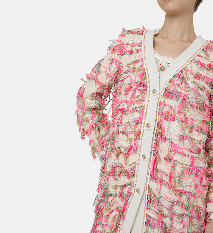 بليزر طويلة مزينة بسلاسل