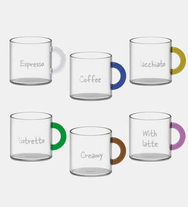 Borosilicate Coffee Cup 6-piece