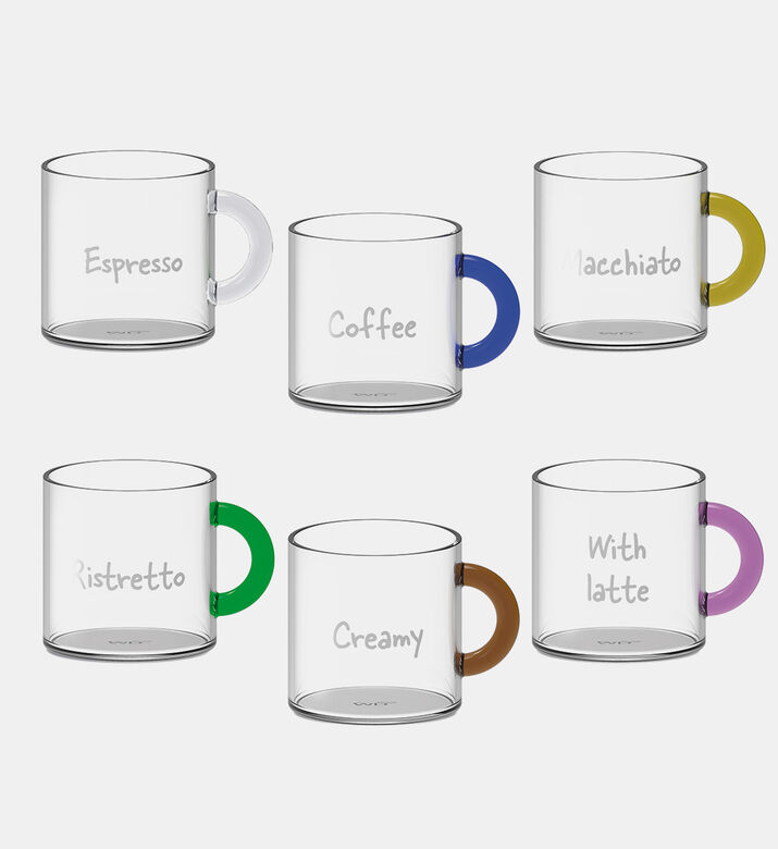 Borosilicate Coffee Cup 6-piece
