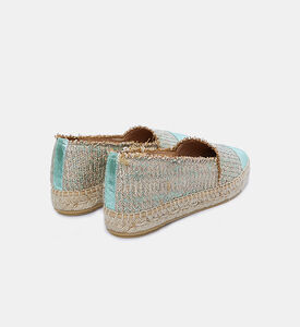 Metallic Frayed Jute Espadrilles
