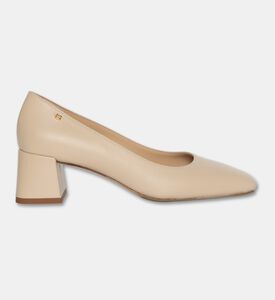 Baldinini Block-heel Mid-block Pumps, Beige, Eu-36, Packshot View