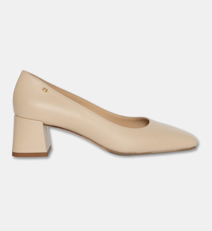 Baldinini Block-heel Mid-block Pumps, Beige, Eu-36, Packshot View