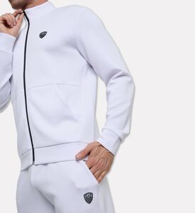 EA7 Zip-fastening Long-sleeve Set, White, L, Model View