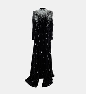 Jean Louis Sabaji Velvet Pearl-embellished Dress, Packshot View