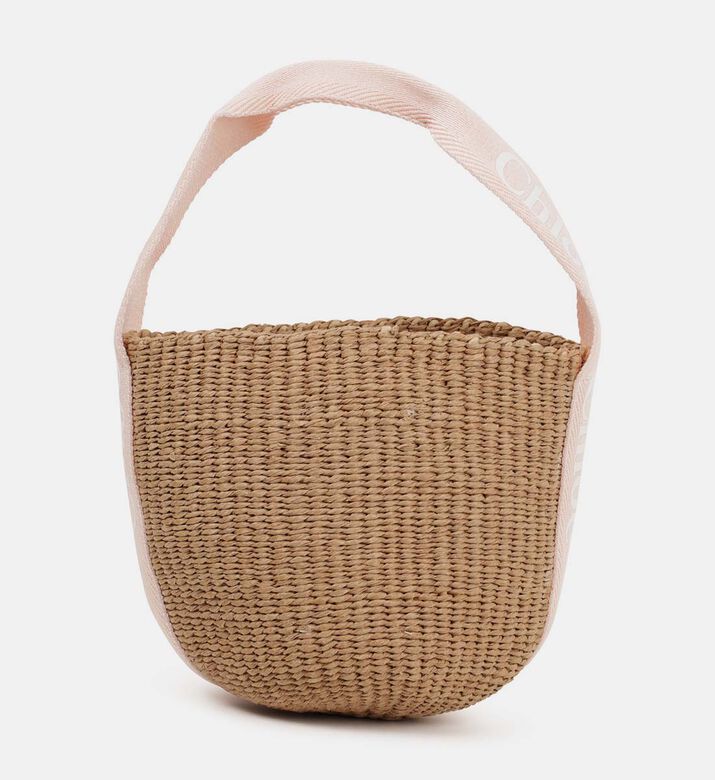 حقيبة باكت رافيا خشبية