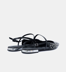 Edgy Metallic Block Flat Shoes Edgy Metallic Block Flat Shoes