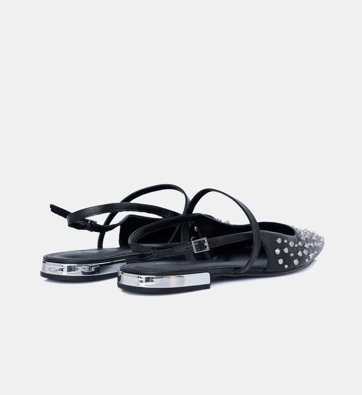 Edgy Metallic Block Flat Shoes Edgy Metallic Block Flat Shoes