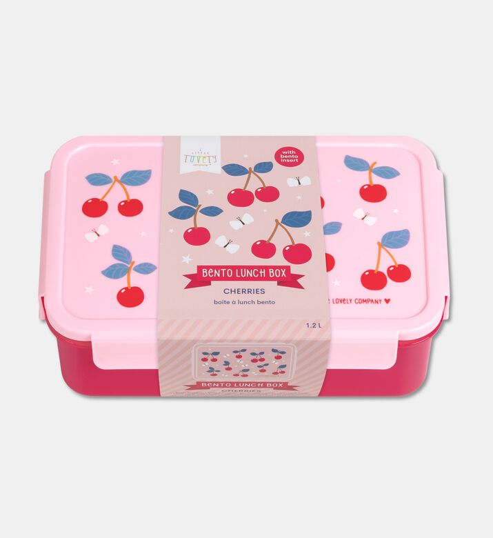 A Little Lovely Company Bento Box - Cherries, Packshot View