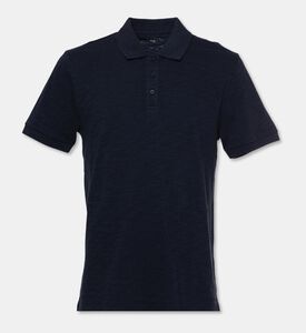 Vince Button Placket Short-sleeve Polo, Blue, M, Packshot View