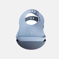 Mrs. Elephant Silicone Bib Set