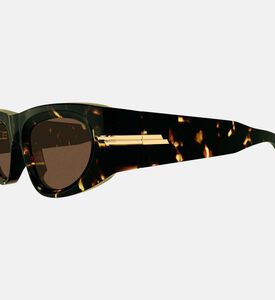 نظارات شمسية بنقشة صدف السلحفاة بنمط كات آي51 مم