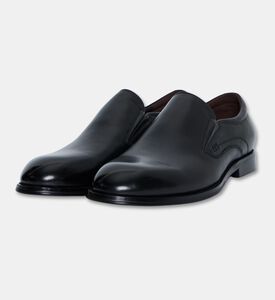 Roberto Fabiani Leather Elastic Side Slip-on Shoes, Black, Eu-45, Packshot View