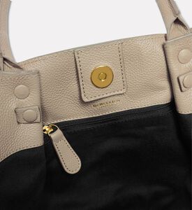 Demellier City-inspired Leather Bag, Taupe, Packshot View
