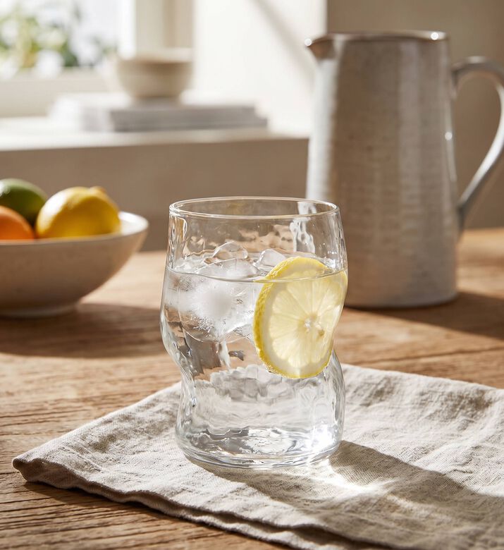 Estia Distorted Water Glass, Model View