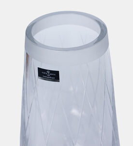 Vista Alegre Glass Etched-pattern Vase, Packshot View