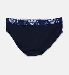 Emporio Armani Eva Waistband 3-piece Briefs Set, Blue, Xxl, Packshot View