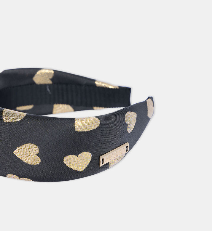 Moschino Headband With Heart Pattern Moschino Headband With Heart Pattern