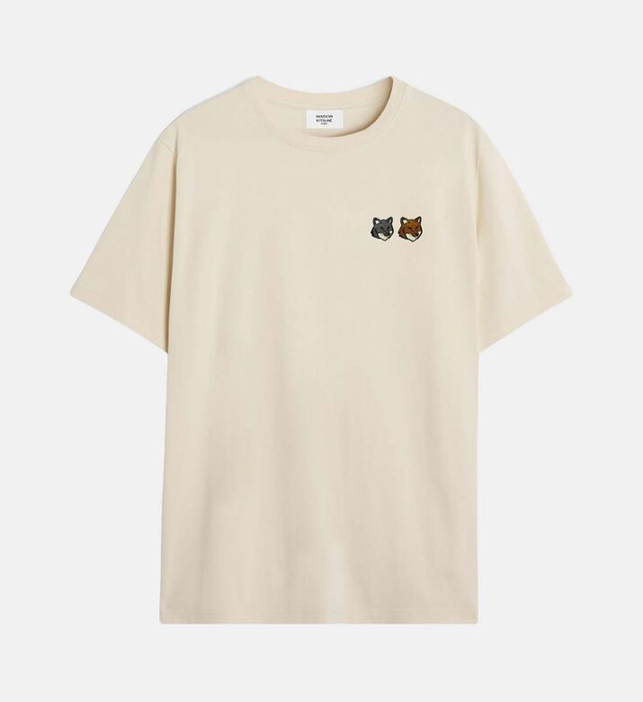 Double Fox-embroidery T-shirt