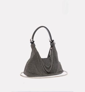 GIARITE Jules Rhinestones-embellishment Handbag, Black, Packshot View