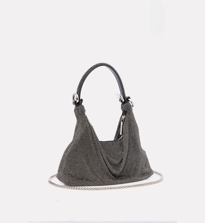 GIARITE Jules Rhinestones-embellishment Handbag, Black, Packshot View