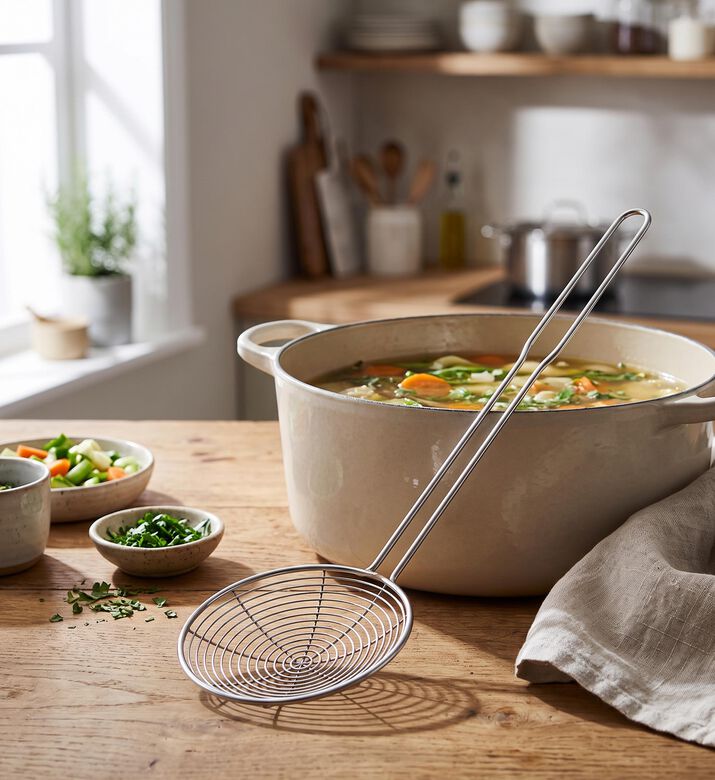 Gefu Scoli Skimming Ladle - 41cm, Model View