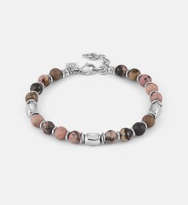 Rhodochrosite Stone Beads Bracelet