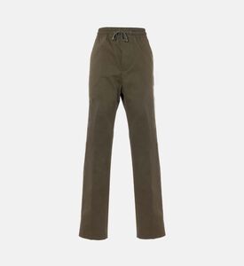 بنطال بخصر مطاطي وأرجل مستقيمة