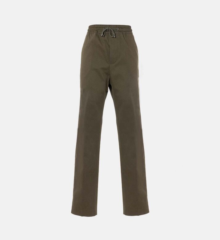 بنطال بخصر مطاطي وأرجل مستقيمة