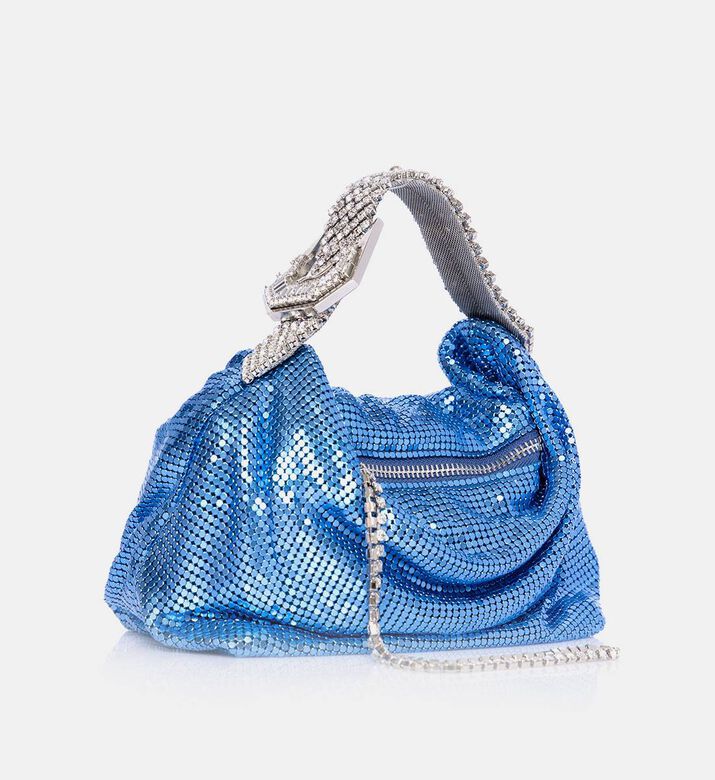 حقيبة يد مزينة بكريستال