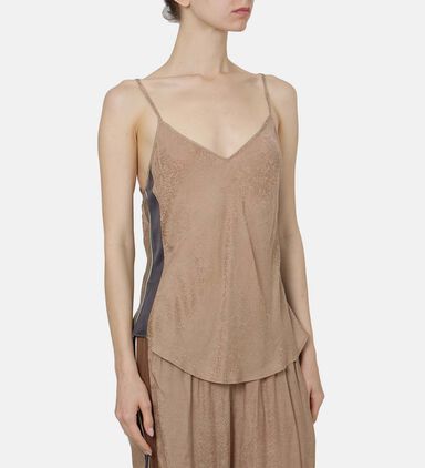 Loane Strappy Printed V-neck Top