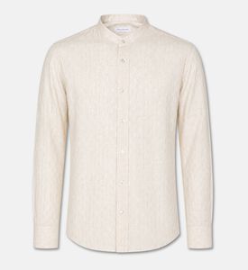 Tagliatore Long-sleeve Mandarin Collar Shirt, Packshot View