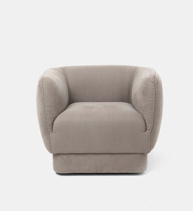 كرسي مون دوّار بذراعين بأرجل ومن معدن