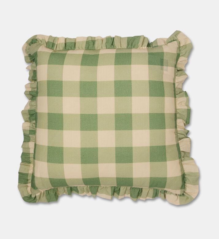 Home Deco and More Linea Vertical Stripes Cushion, Green, 40x60-cm, Packshot View