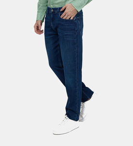 Patch Pockets Denim Pants